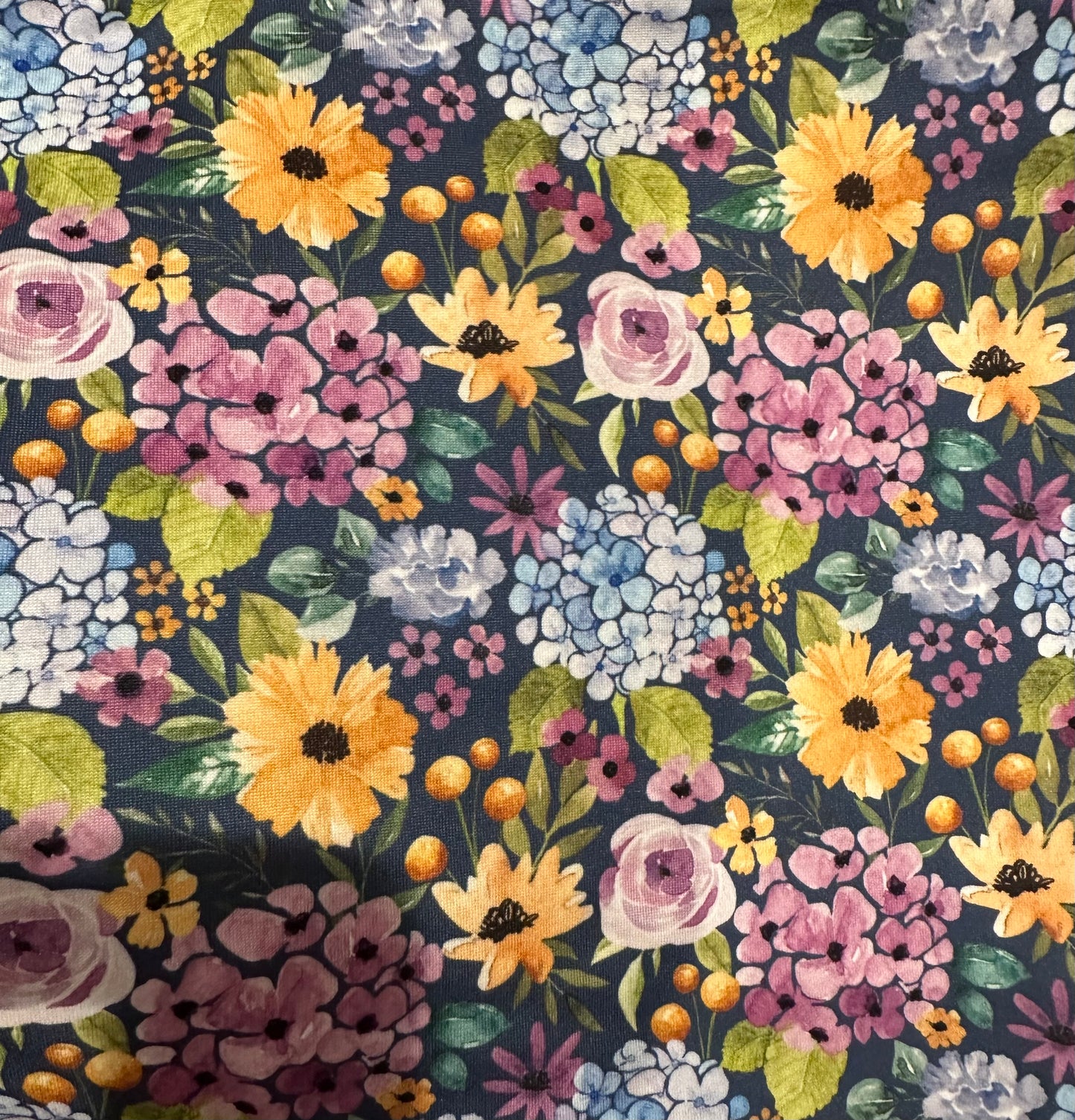 Navy Blue Floral Dollie