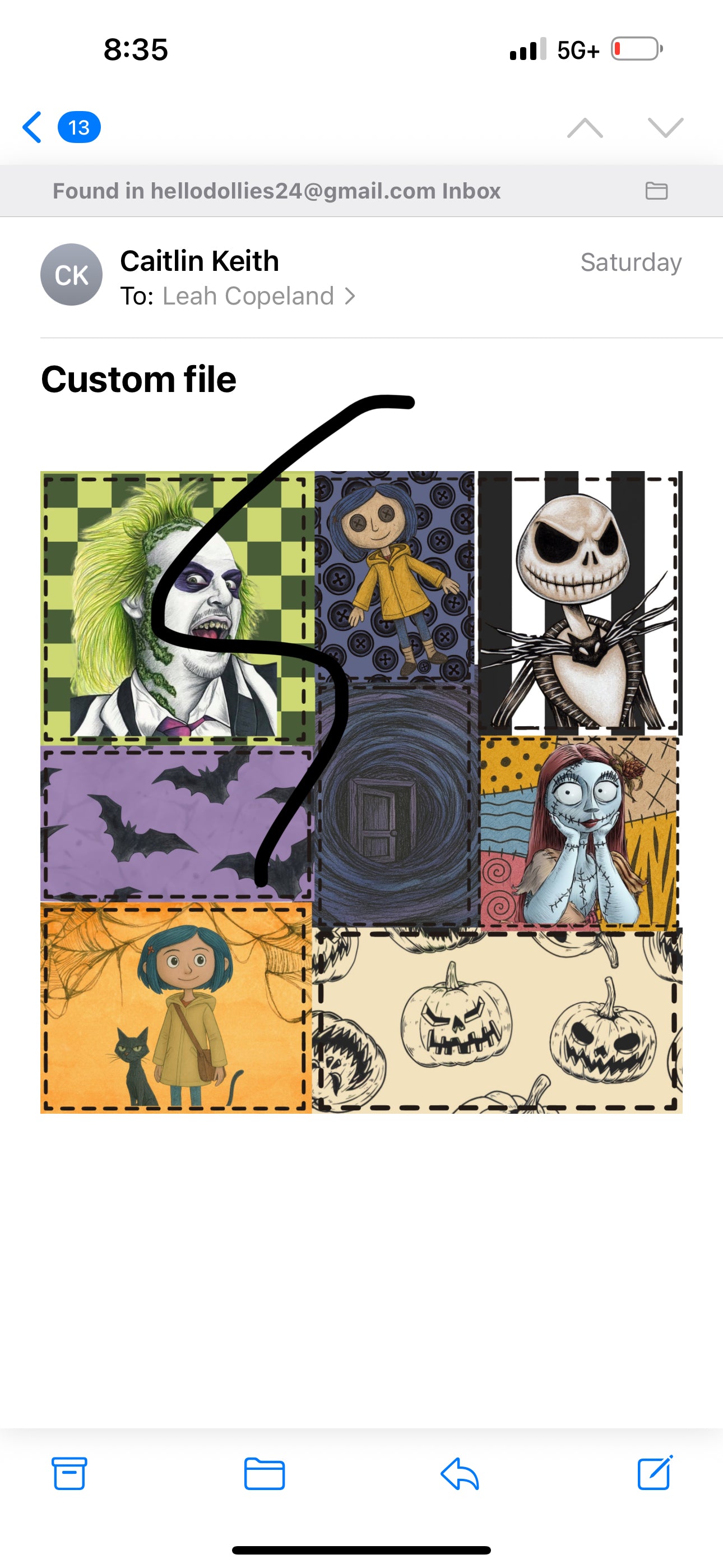Pick Your Halloween Dollie Print