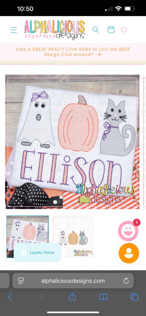 Ghost/Pumpkin/Cat Design