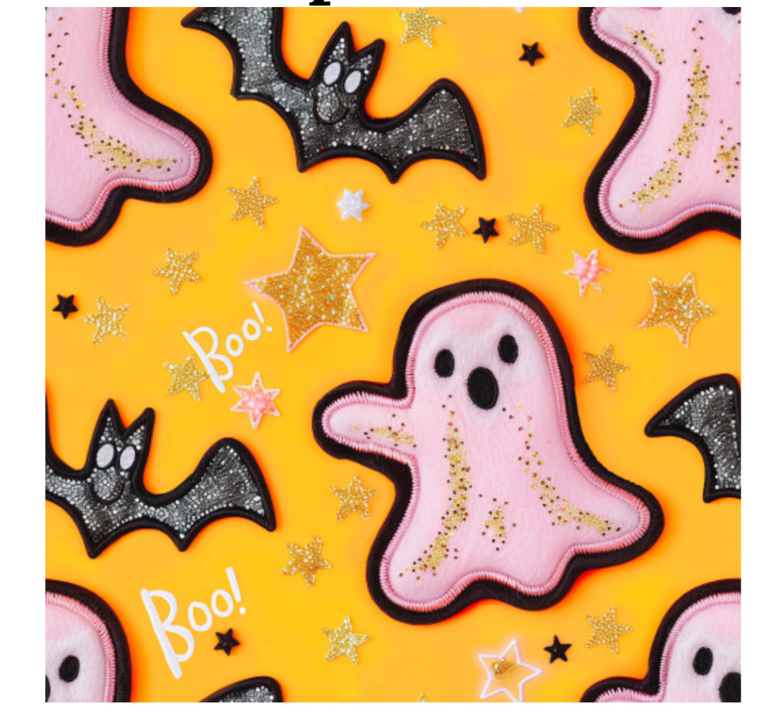 Halloween Bats and Ghost