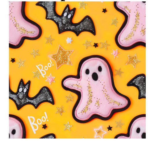 Halloween Bats and Ghost
