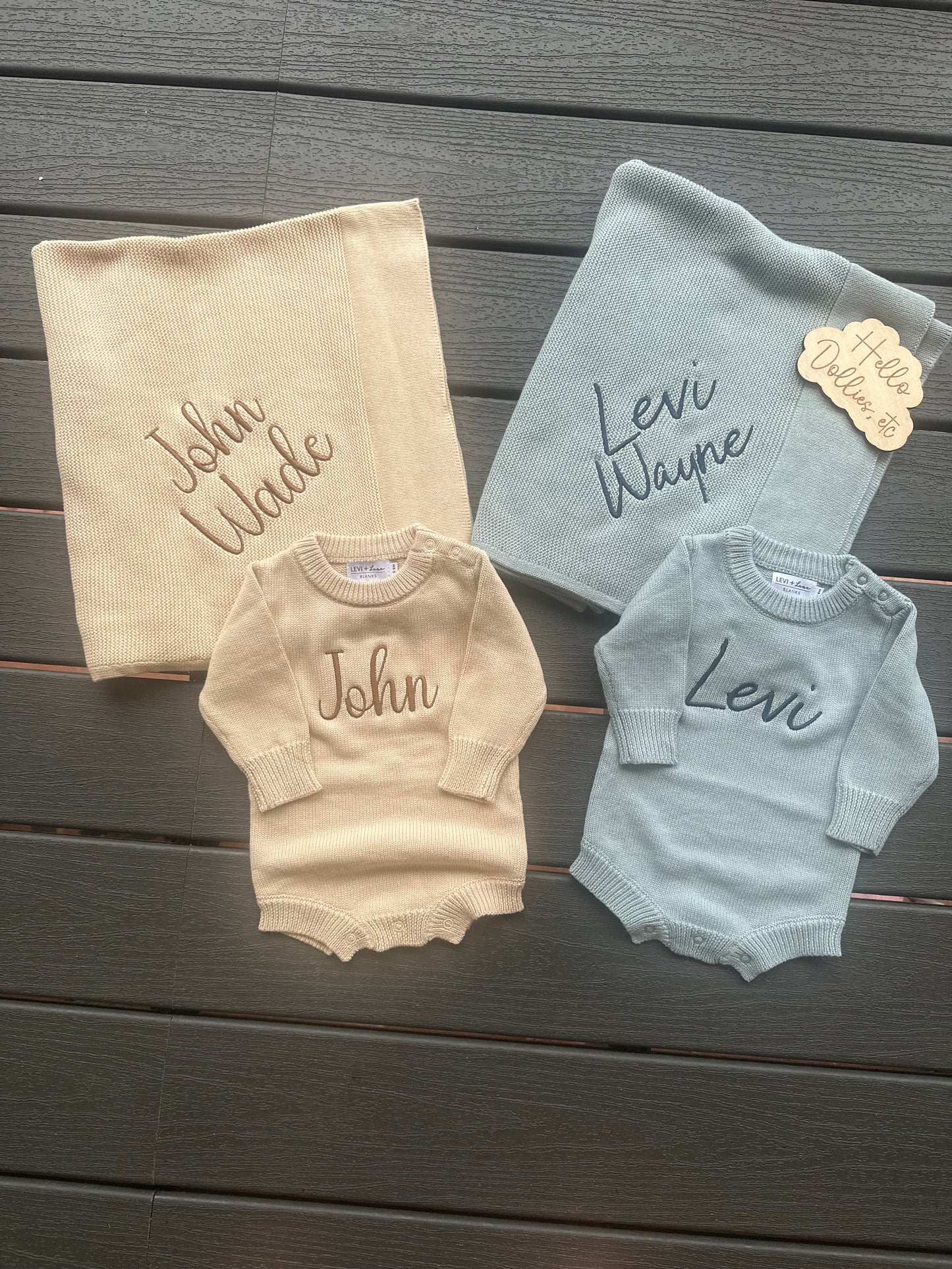 Knit Romper/Knit Blanket