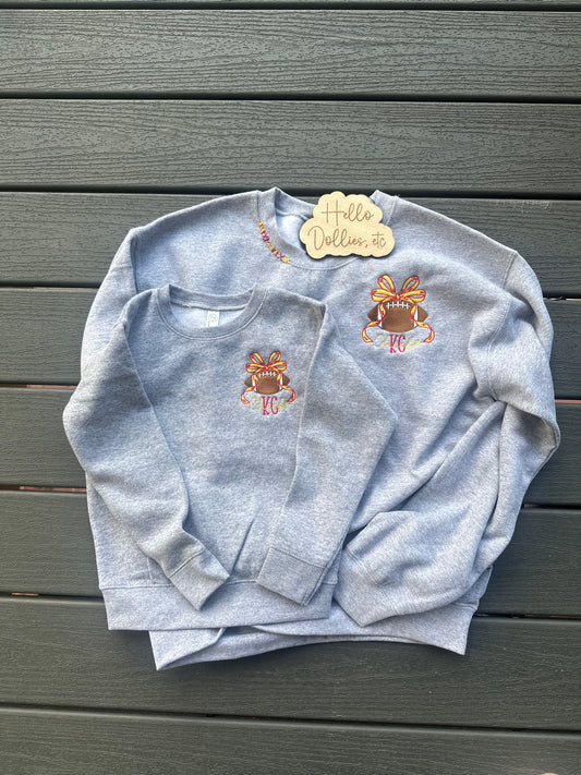 Neckline hand embroidery