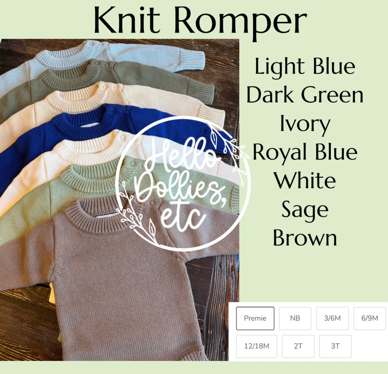 Knit Romper/Knit Blanket