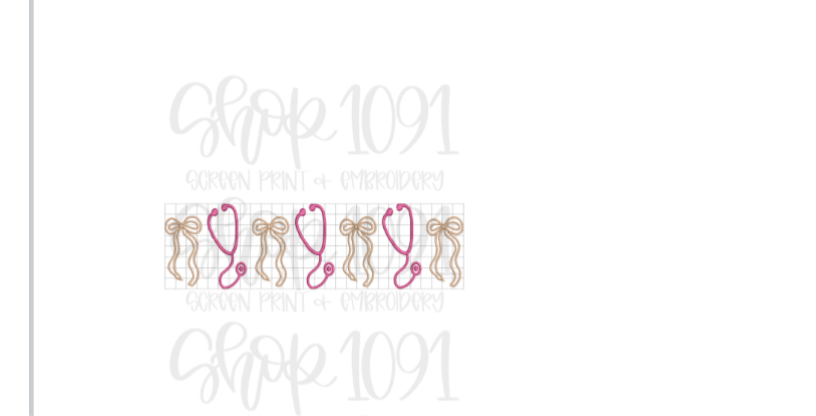 Stethoscope and bow icons