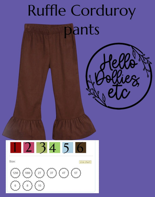 Ruffle Corduroy