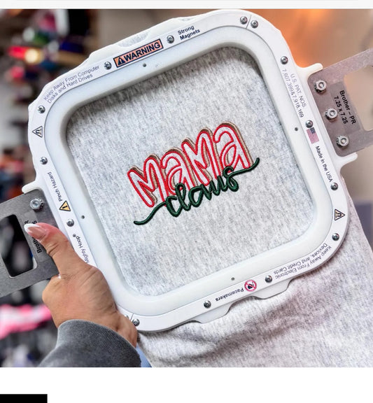 Mama Claus puff and no puff