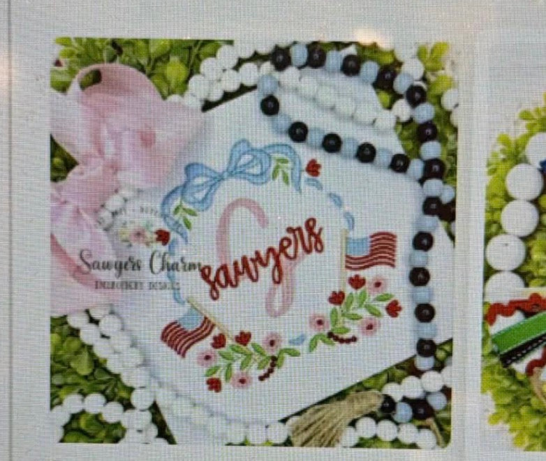 Monogram frame