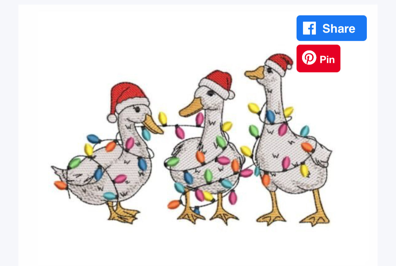 Christmas Ducks and Lights