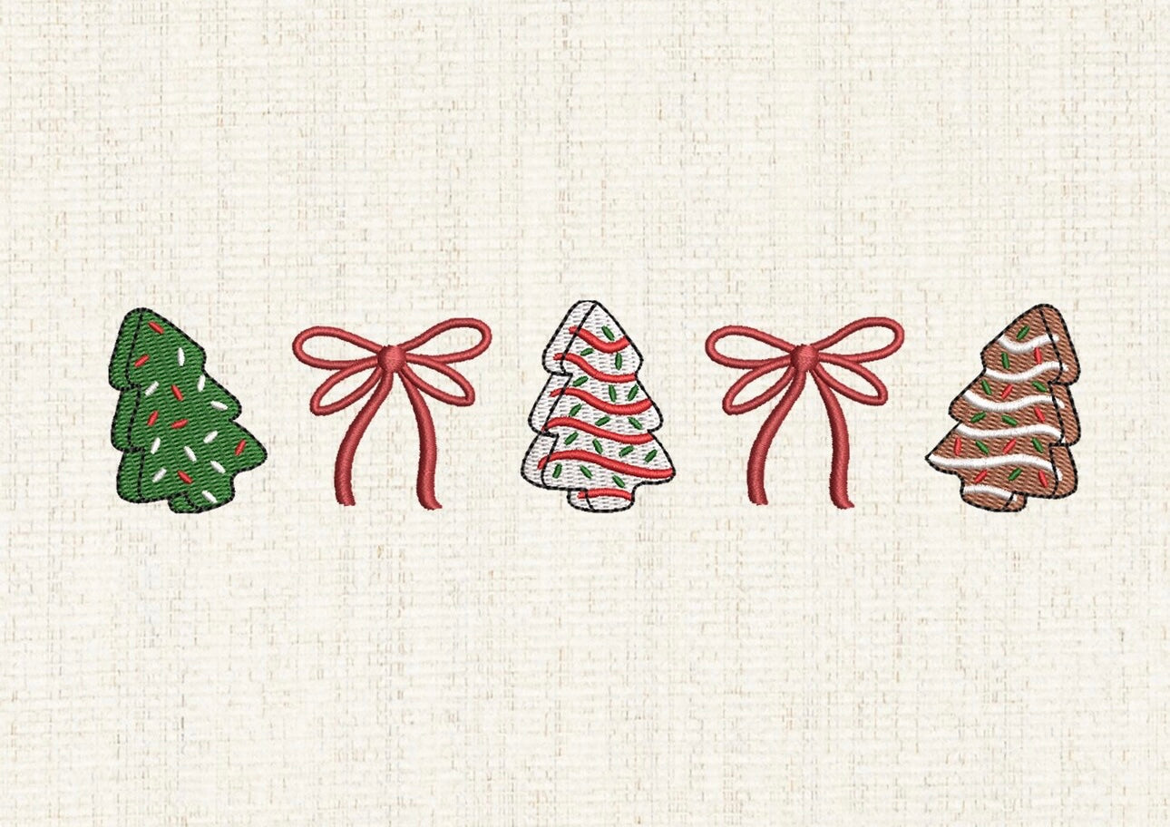 Tree cakes and bows, my fave!