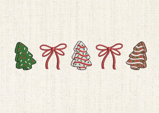 Tree cakes and bows, my fave!
