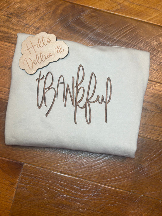 Thankful Satin Stitch