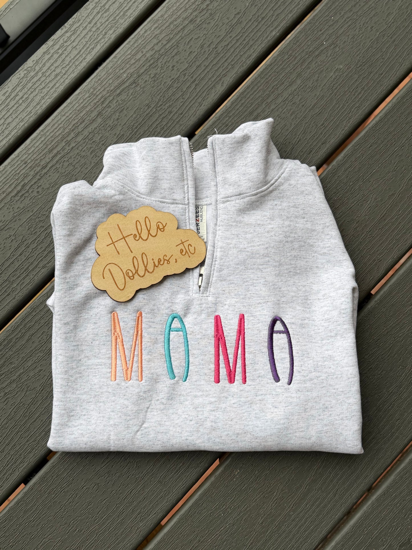 Multicolor Mama Sweatshirt or 1/4 Zip