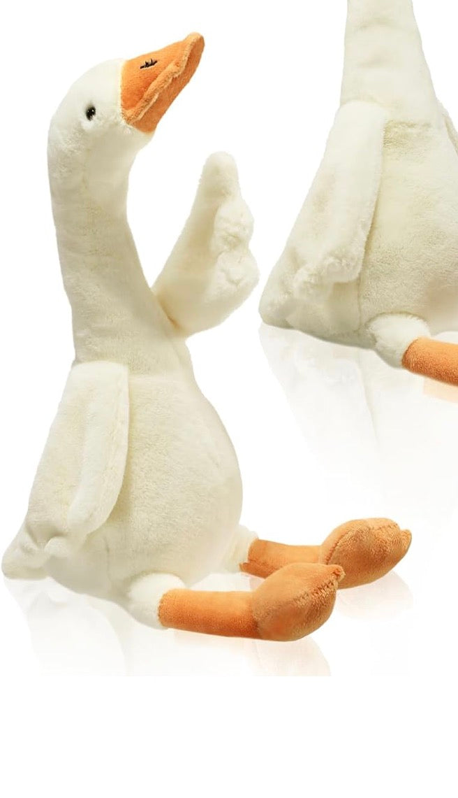 Embroidered  Weighted Bunny or non weighted White Goose