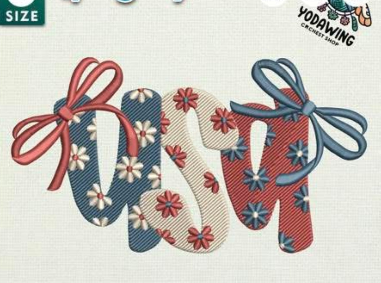 Floral USA with Bows