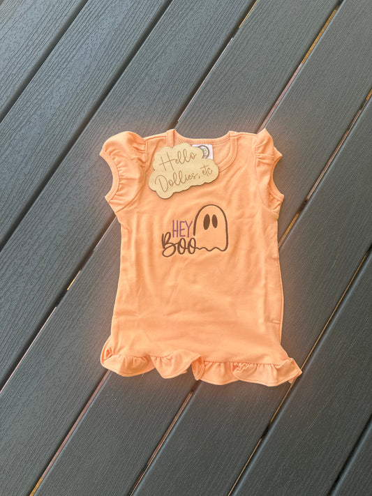 Hey Boo Pocket or center of child shirt