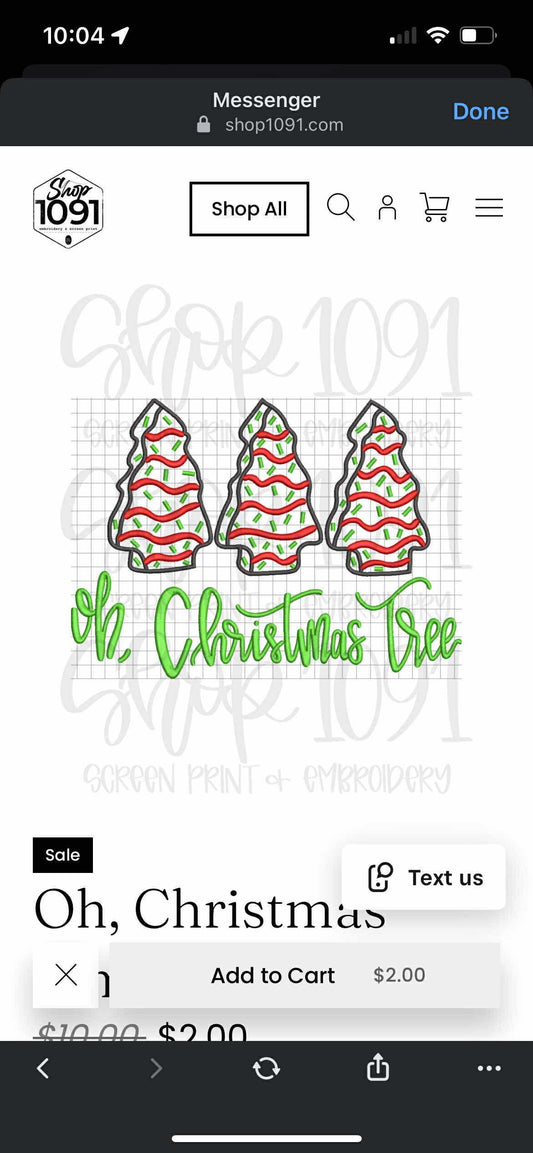 Oh Christmas Tree Cakes