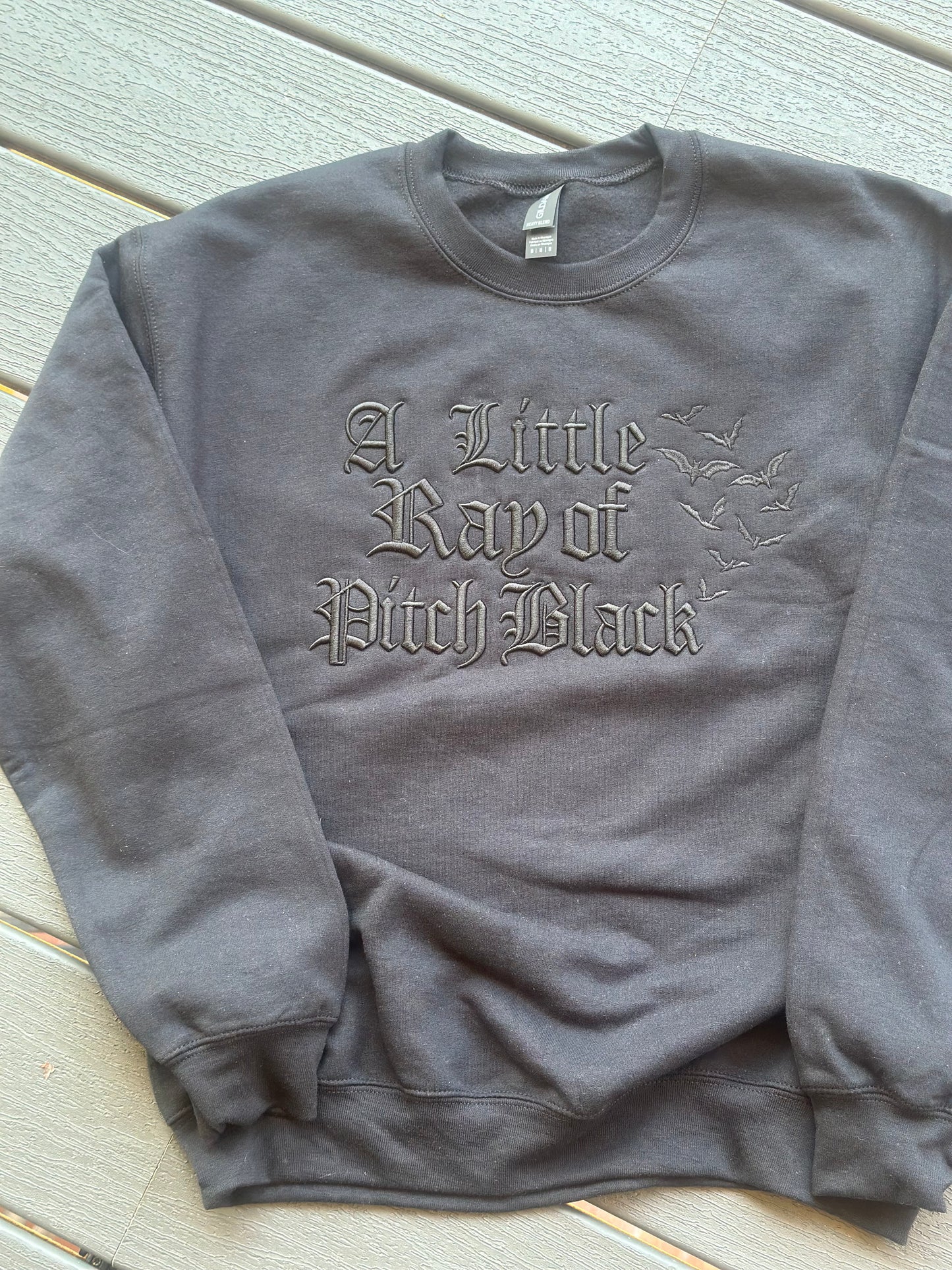Pitch Black Puff Sweatshirt