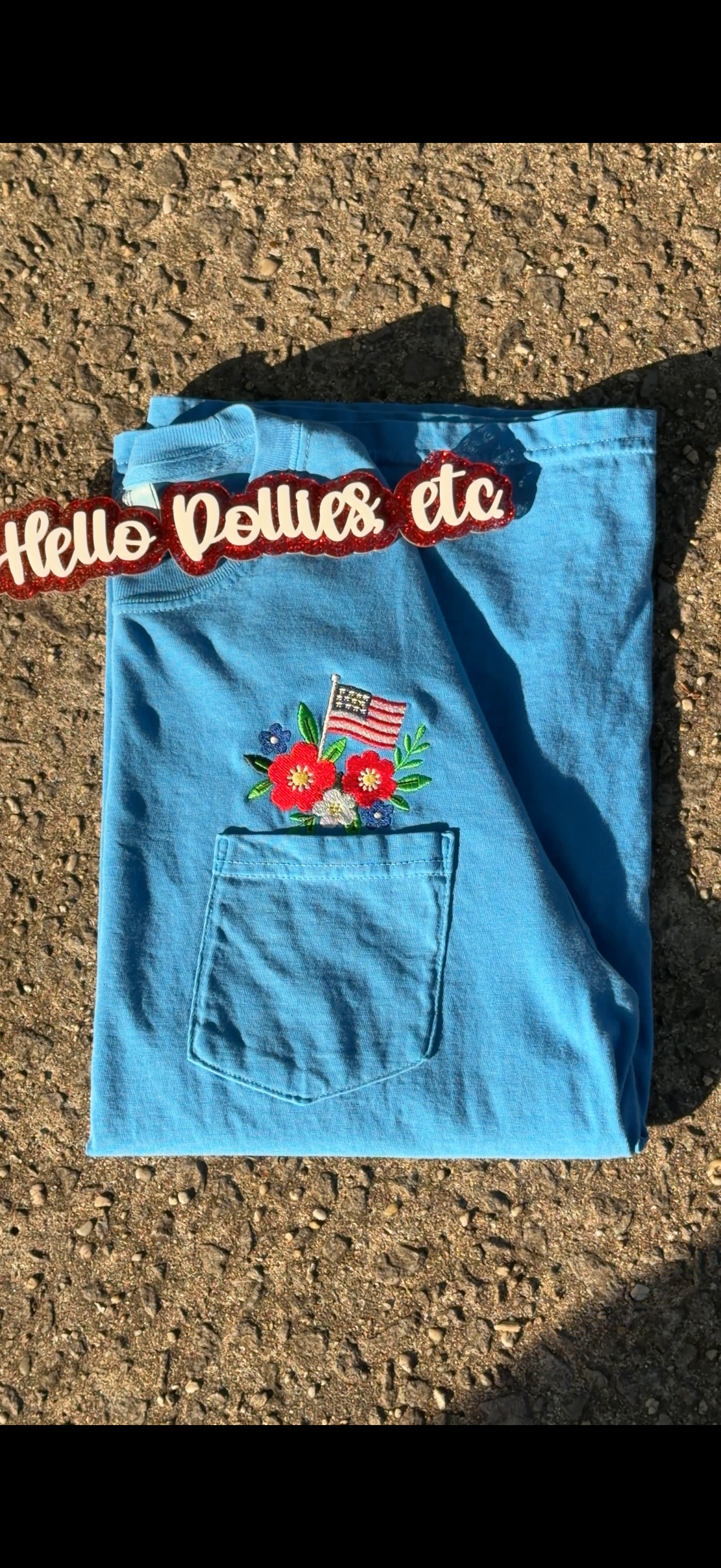 Patriotic Pocket Flowers